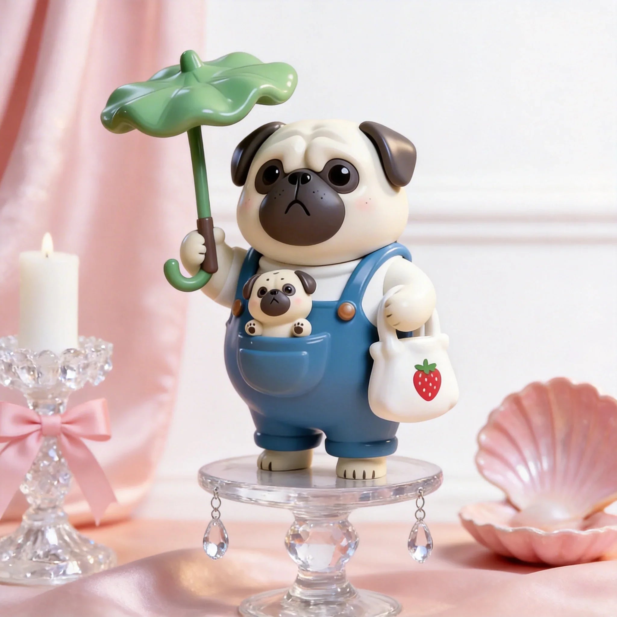 Cute Pet Umbrella Shape Figure