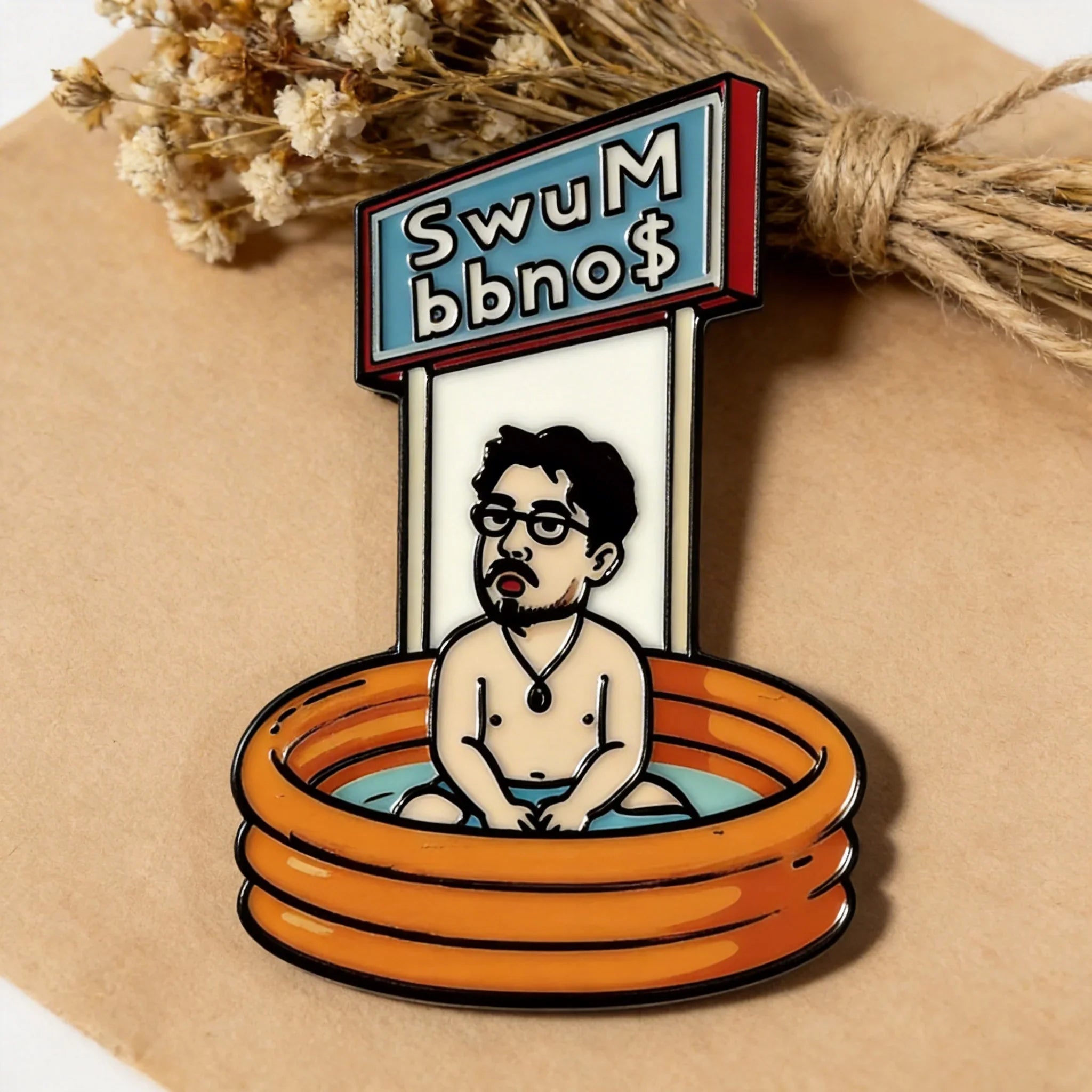 Pool Funny Scene Fridge Magnet