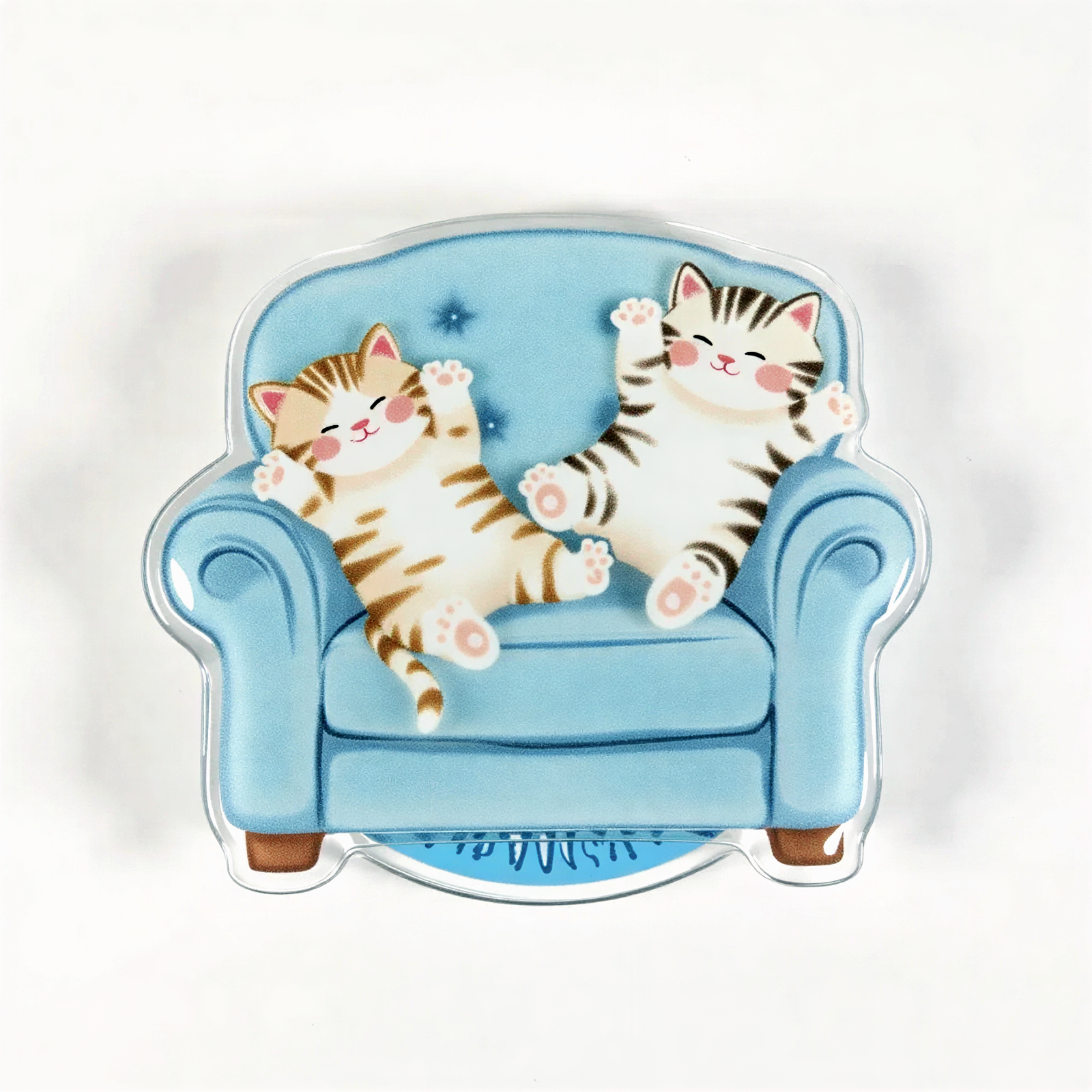 Cute Cat on Sofa Phone Grip Stand