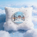 Winter Ancient Architecture Scenery Phone Grip Stand