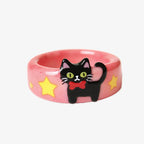 Pink Cat Star Element Ring