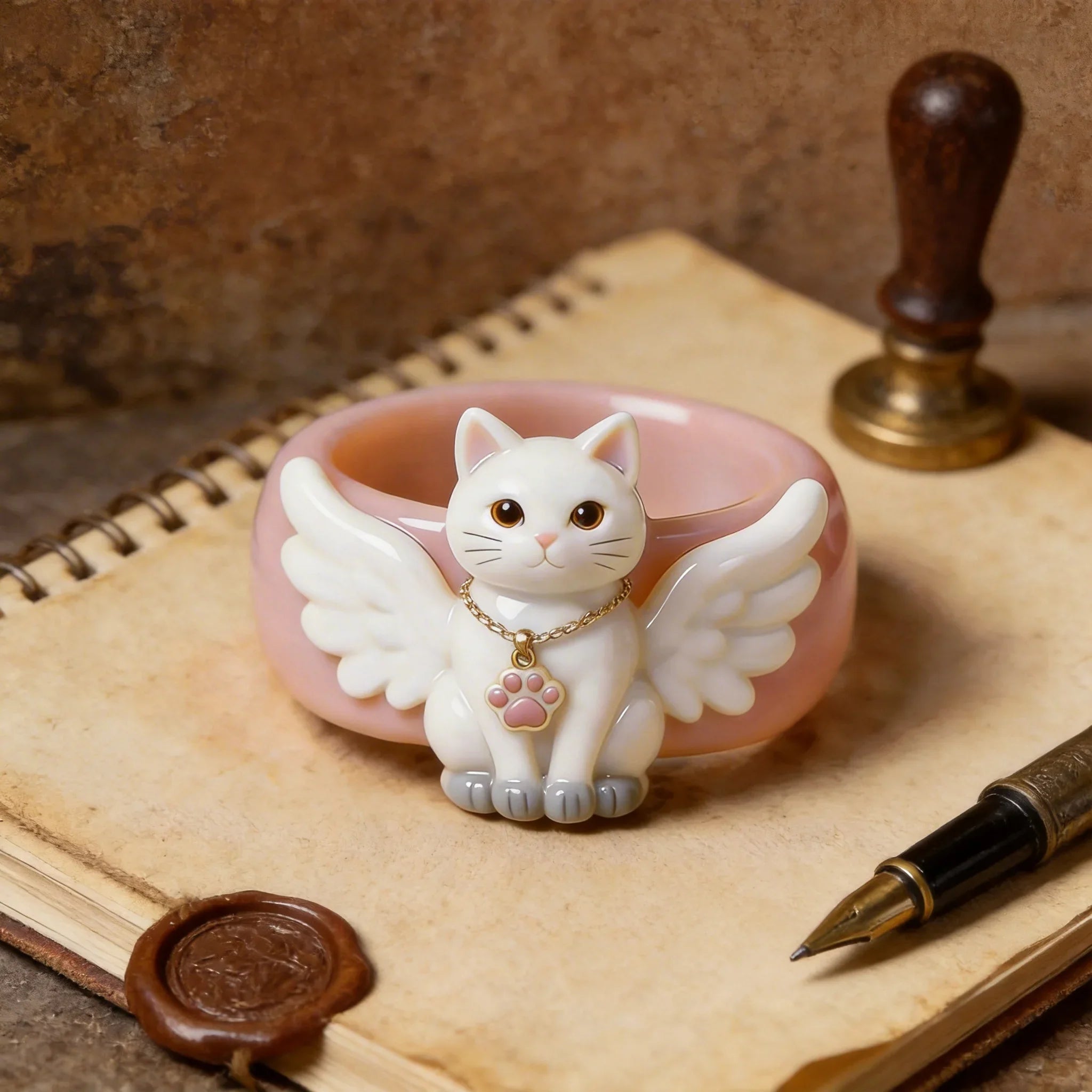 Angel Cat Rings