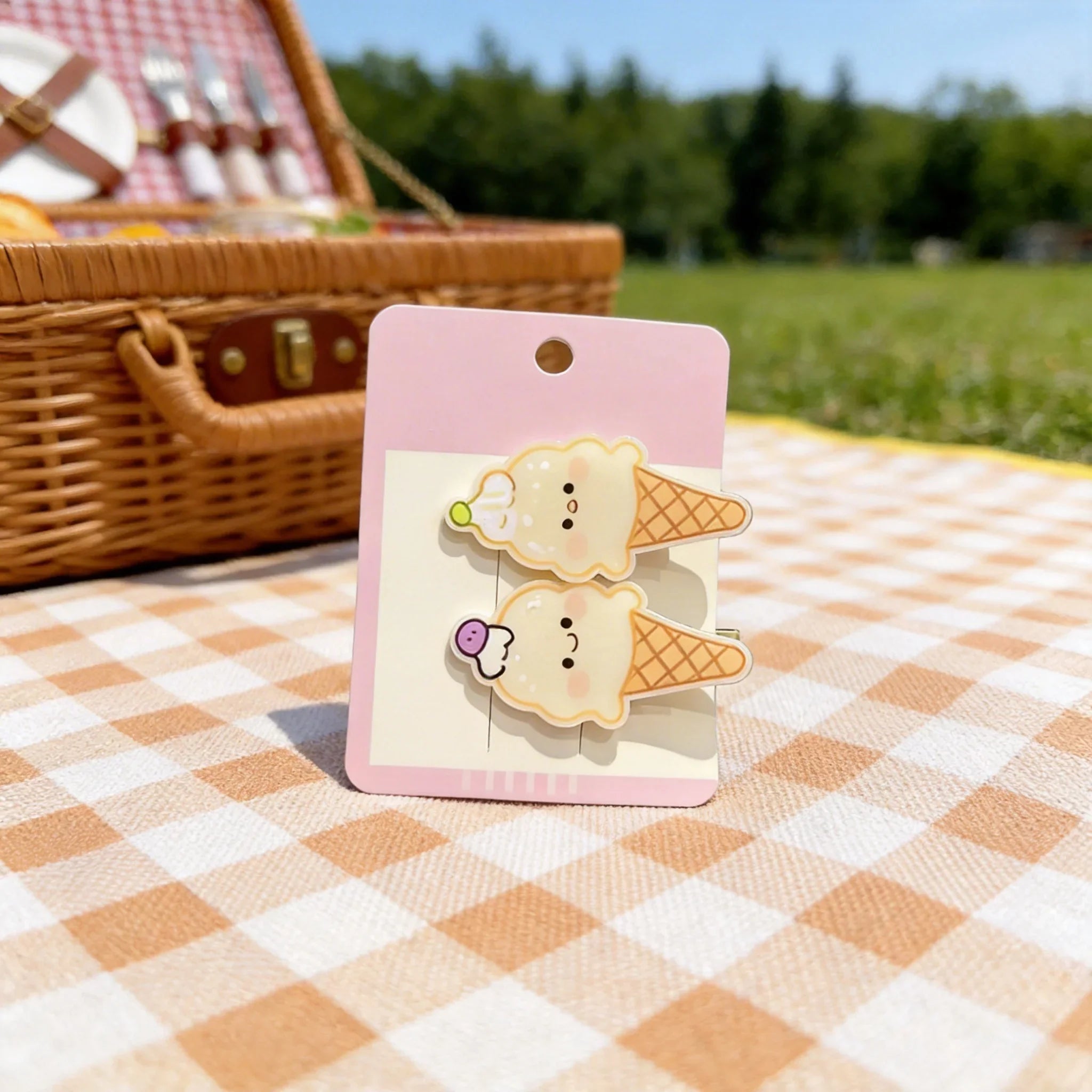 Cute Ice Cream Hair Clip