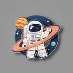 Space Astronaut Phone Grip Stand
