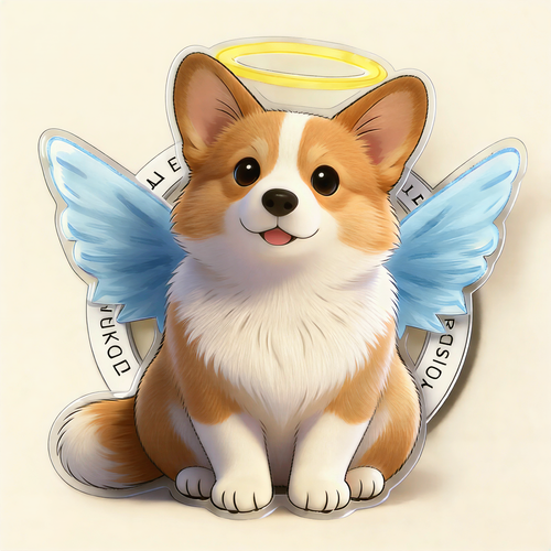 Angel Corgi Phone Grip Stand