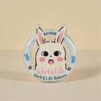 Cute Rabbit Work-Life Balance Phone Grip Stand