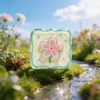 Pink Flower Decor Phone Grip Stand