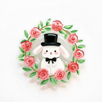 Rose Rabbit Gentleman Phone Grip Stand