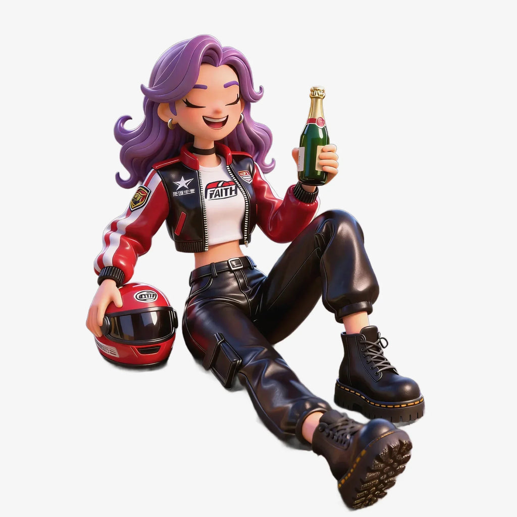 Racing Girl Figure