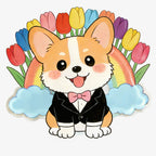 Cute Pet Rainbow Style Phone Grip Stand