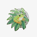 Green Plant Frog Phone Grip Stand