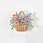 Colorful Flower Basket Phone Grip Stand