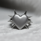 Spiked Heart Ring