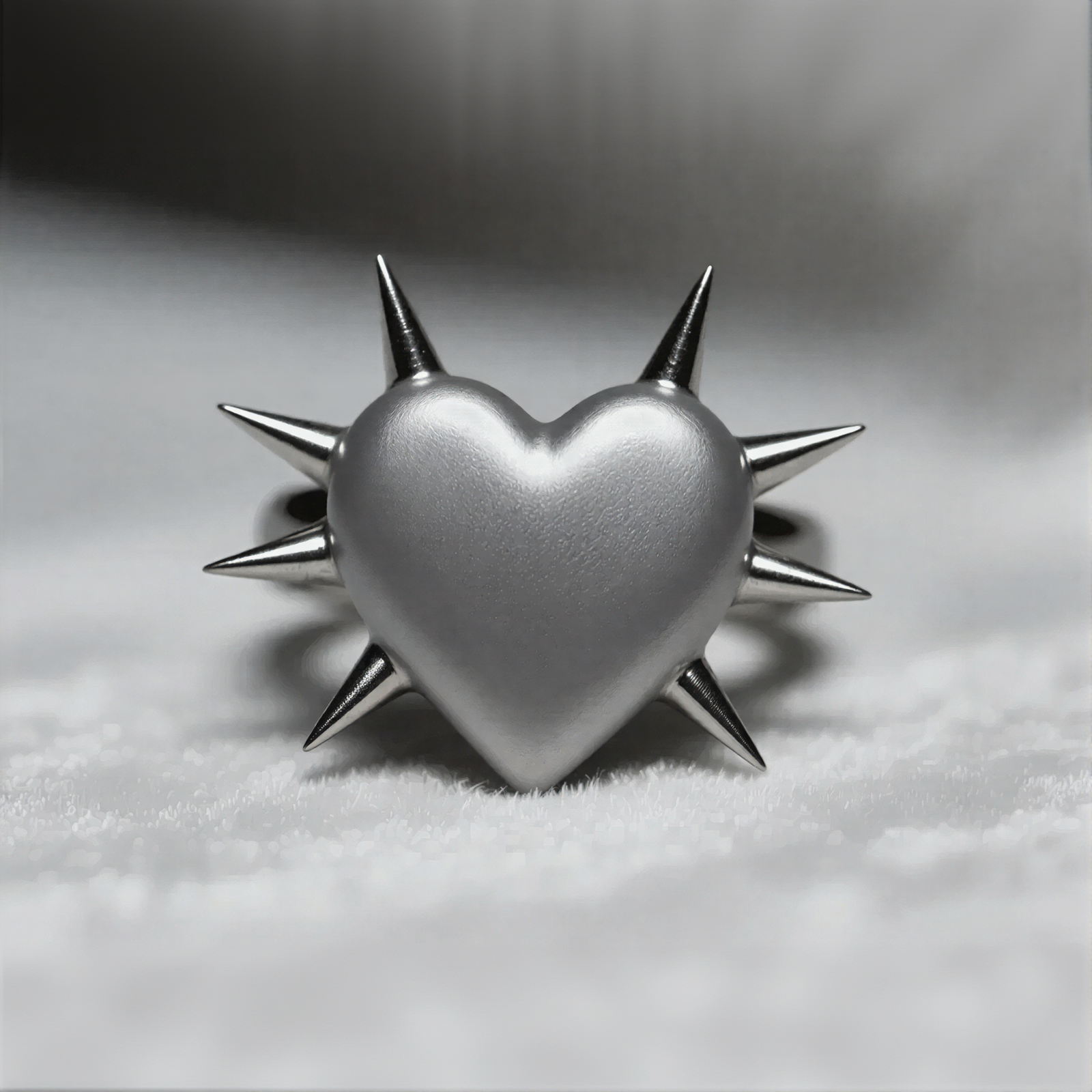 Spiked Heart Ring