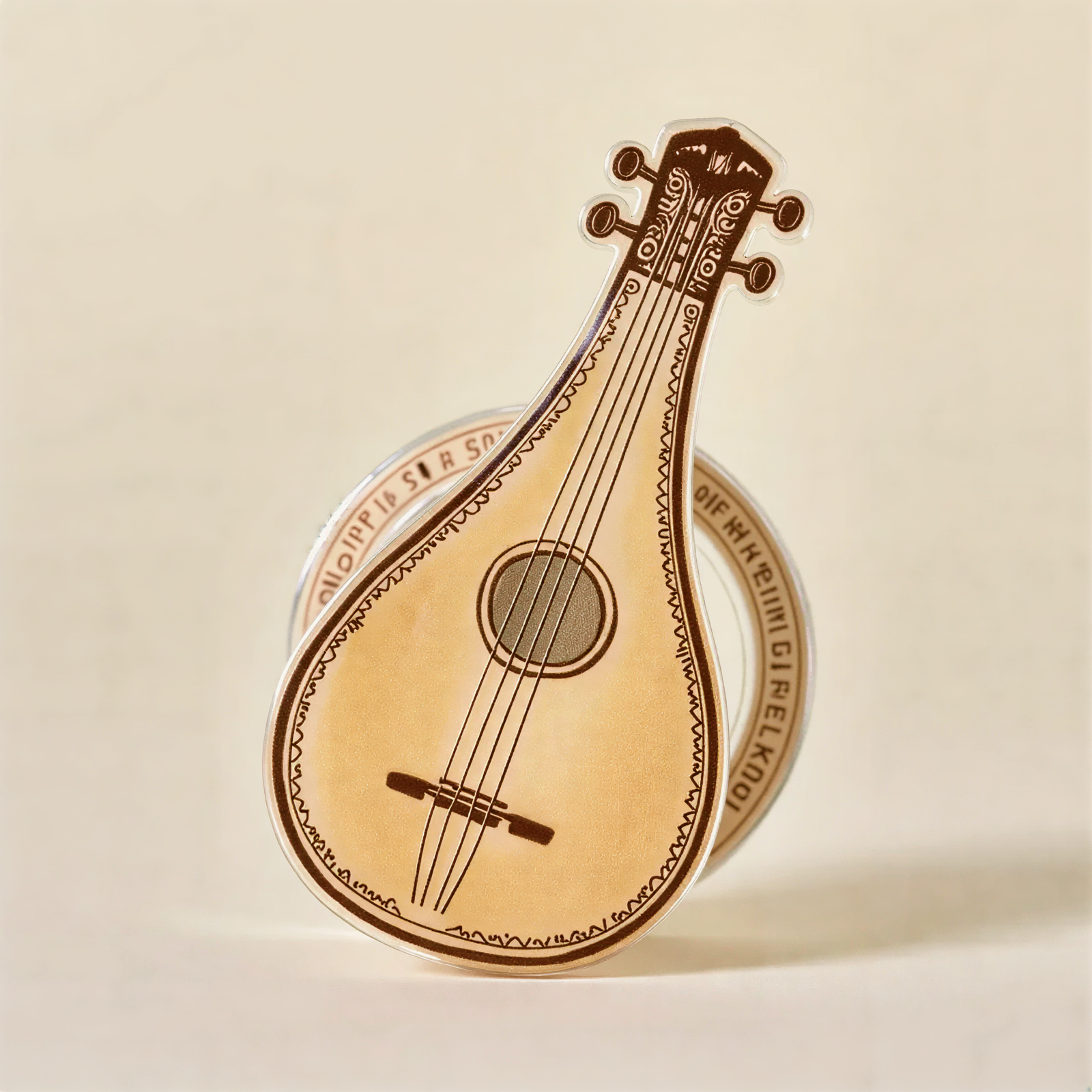 Classical Instrument Shape Phone Grip Stand