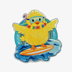 Surfing Little Yellow Chicken Phone Grip Stand