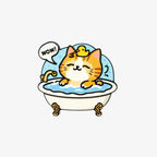 Cat Bathing Fun Fridge Magnet