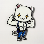 Muscle Cute Cat Fridge Magnet
