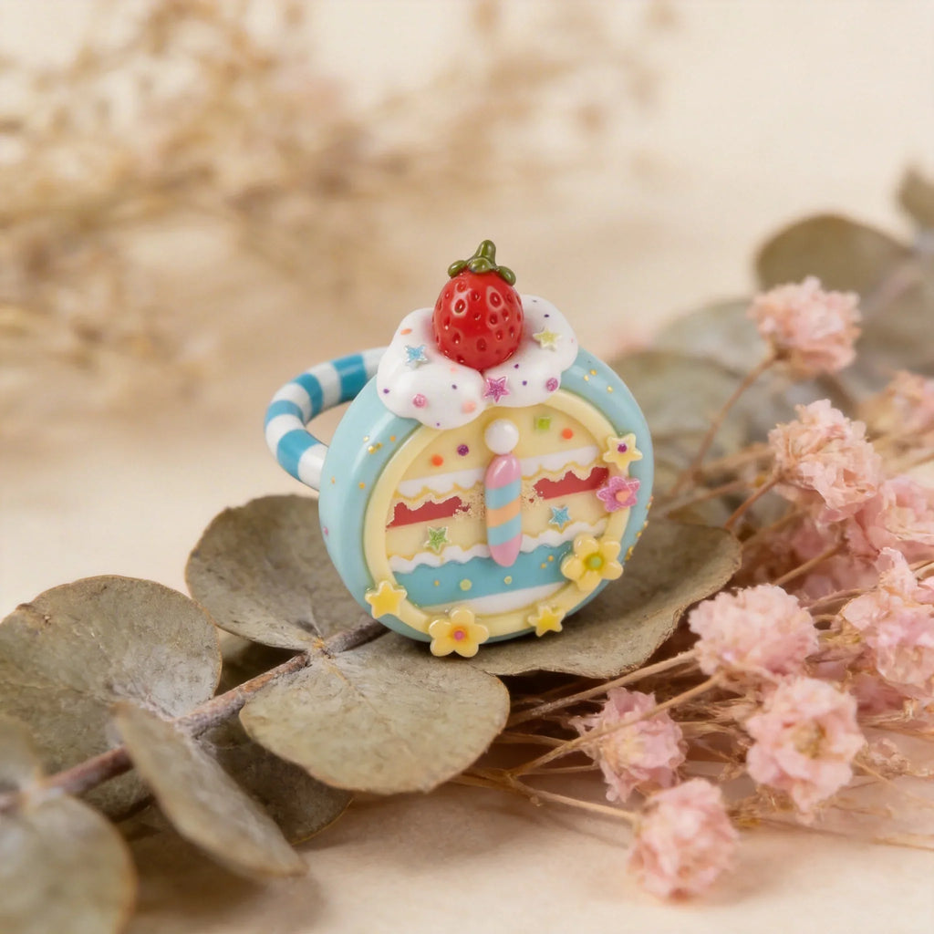 Strawberry Dessert Style Ring
