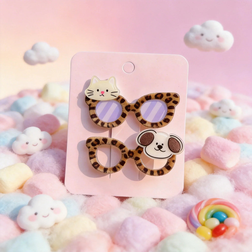 Cute Pet Leopard Hair Clip