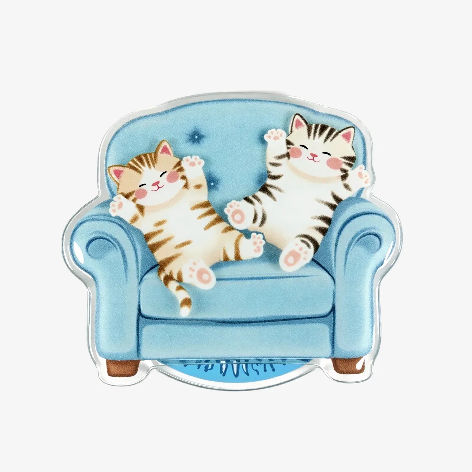 Cute Cat on Sofa Phone Grip Stand