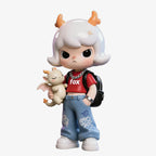 Trendy Cool Dragon Horn Girl Figure