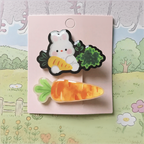 Cute Rabbit Carrot Hair Clip