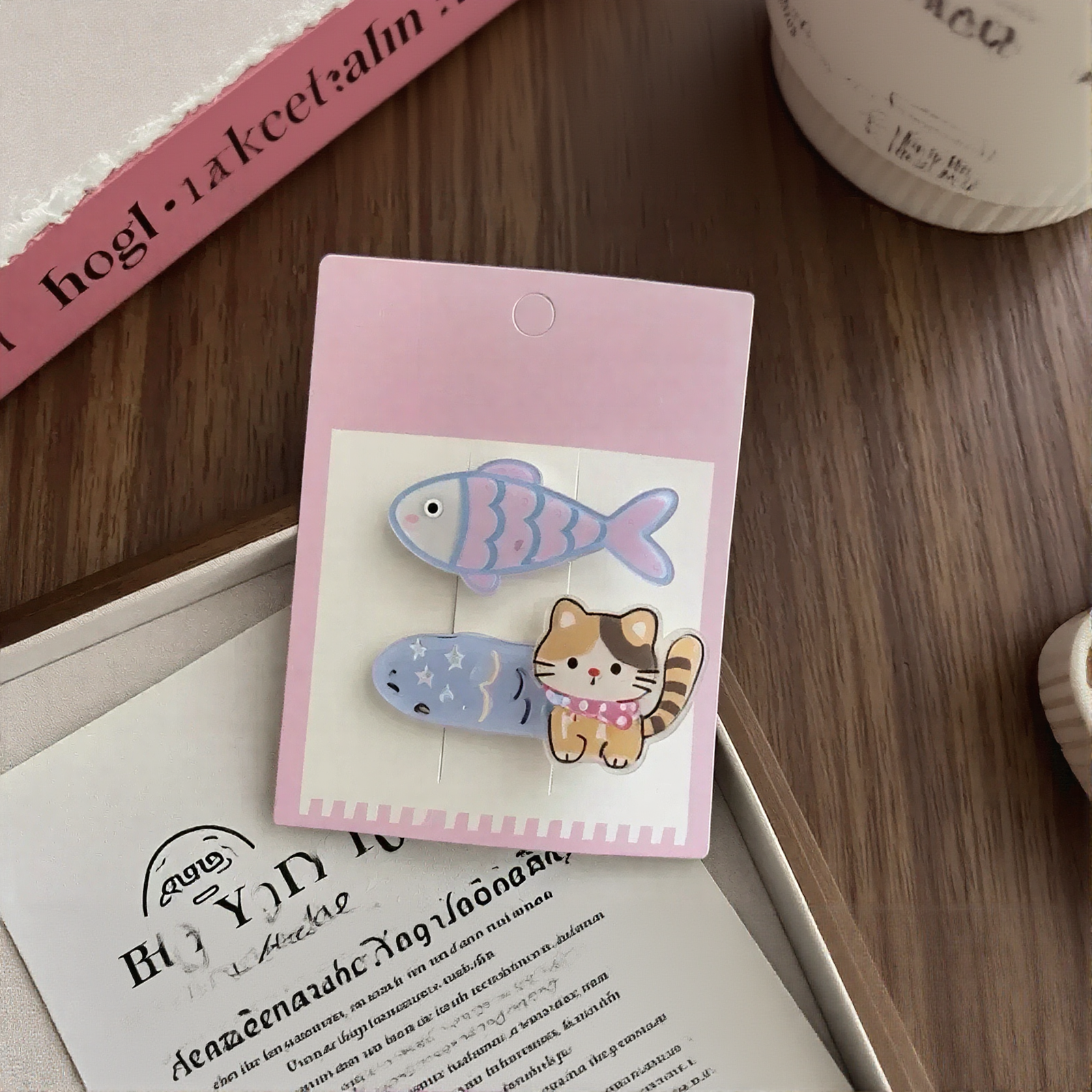 Cute Cat Fish Hair Clip