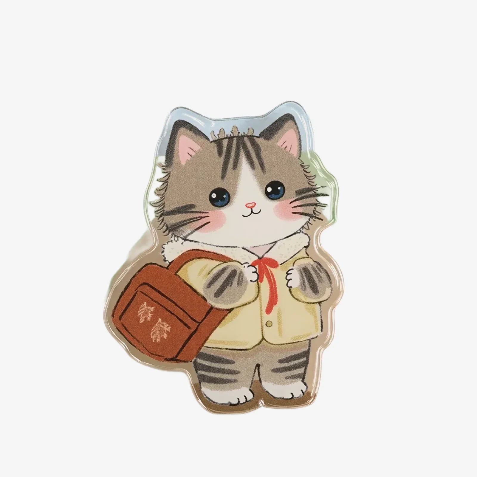 Autumn Cute Cat Phone Grip Stand