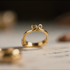 Double Spiral Shaped Ring