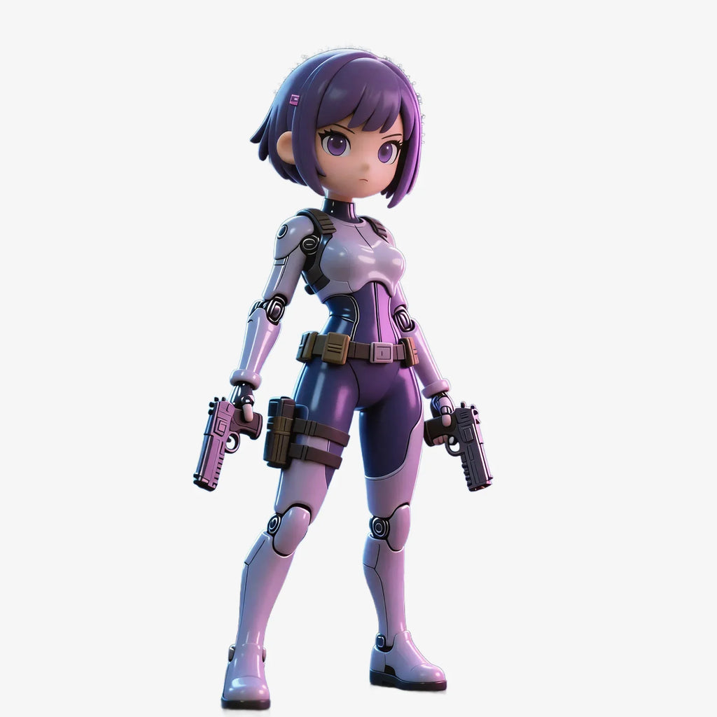 Cyber Style Girl Figure