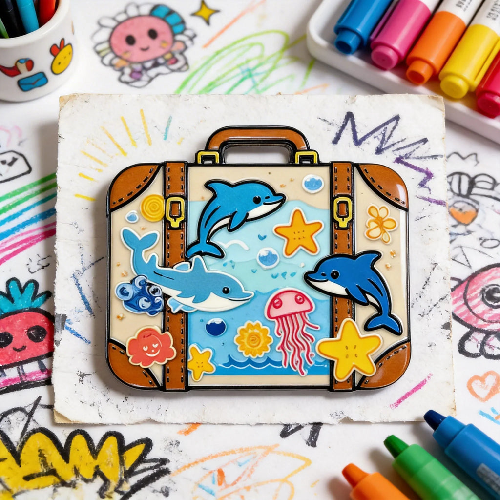 Ocean Fun Travel Fridge Magnet
