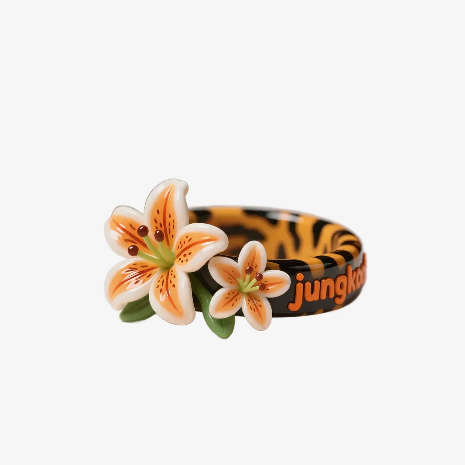 Tiger Stripe Flower Style Ring