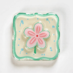 Pink Flower Decor Phone Grip Stand