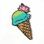 Ice Cream Lotus Fridge Magnet
