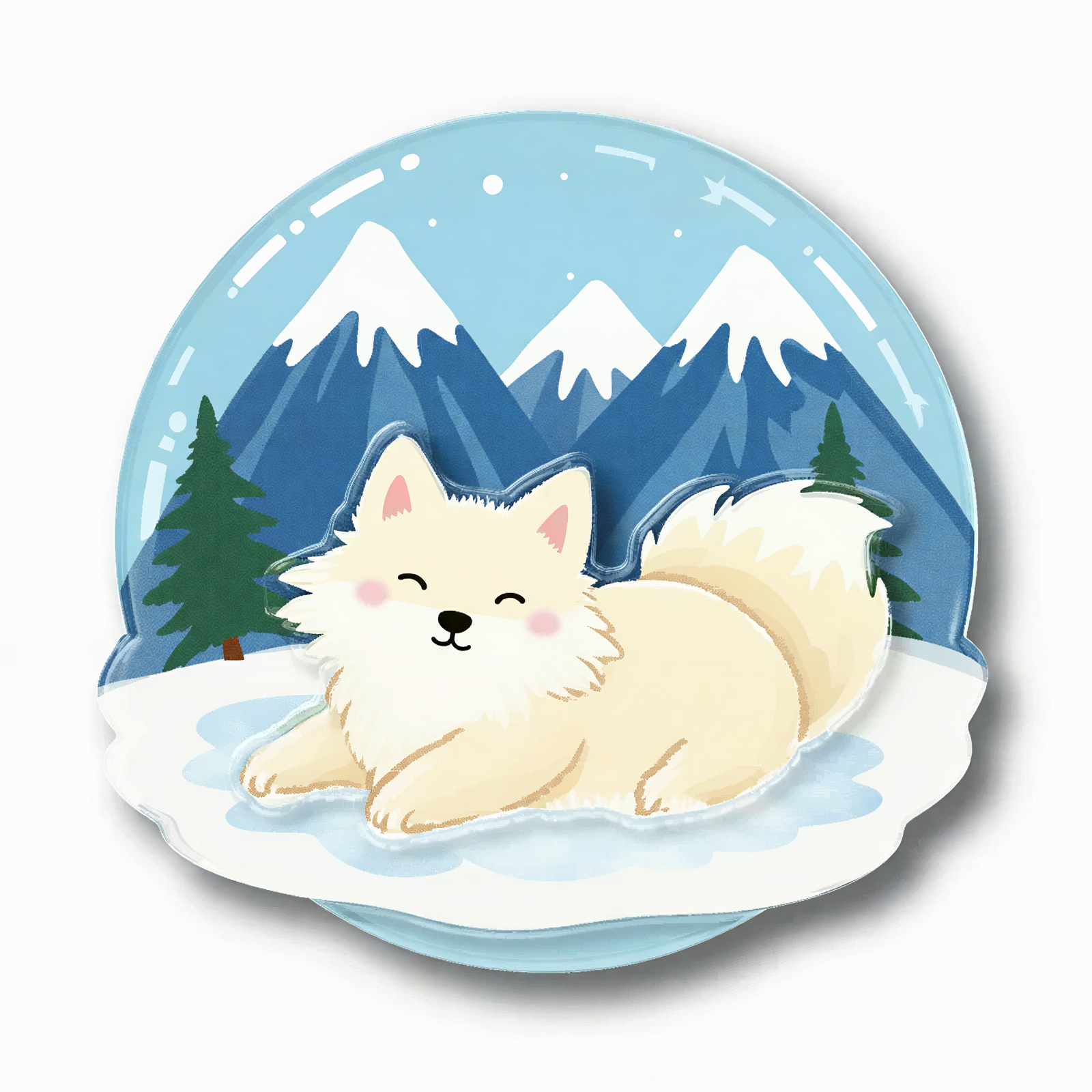 Snowy Cute Pet Phone Grip Stand