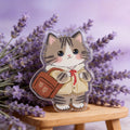 Autumn Cute Cat Phone Grip Stand