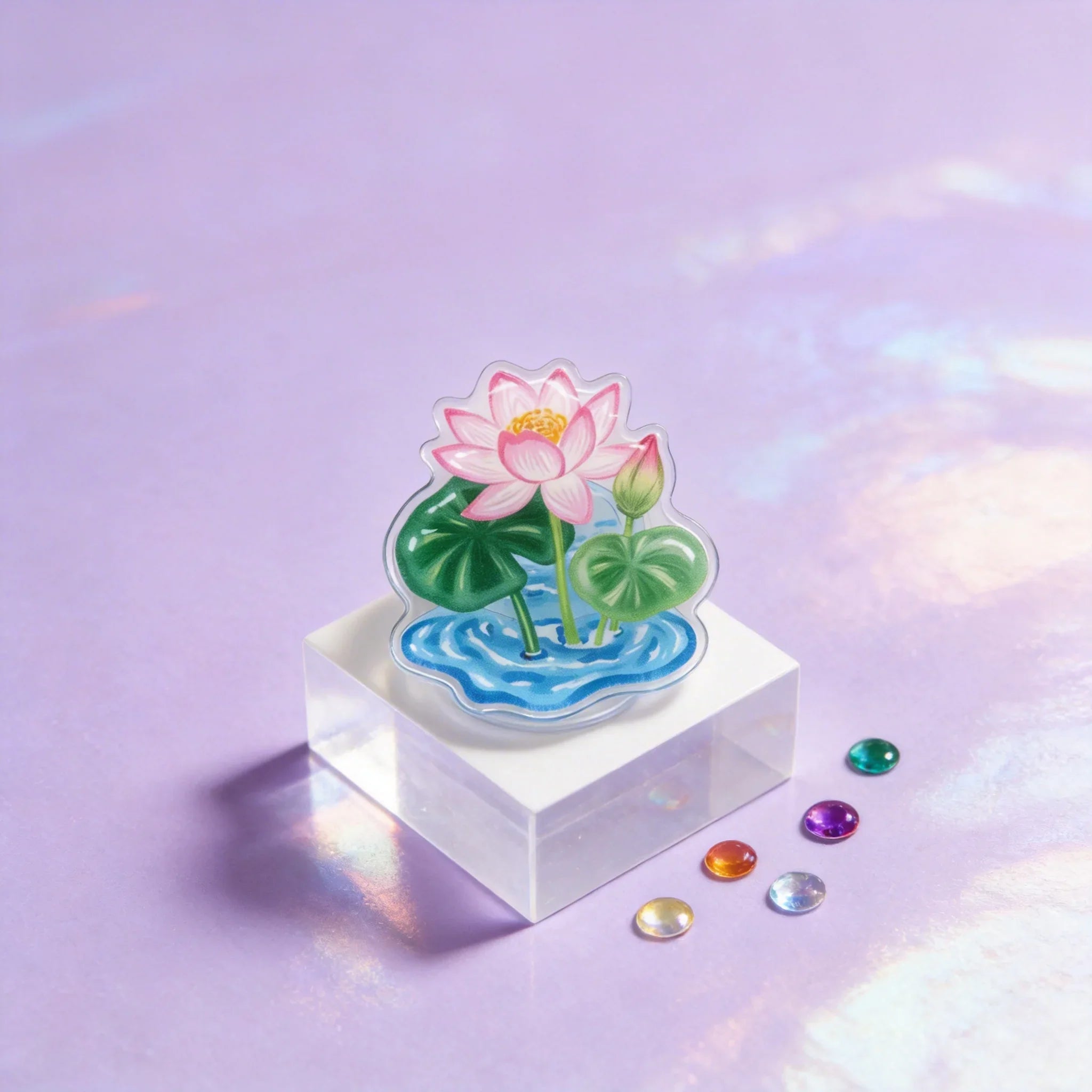 Lotus Water Feature Phone Airbag Stand