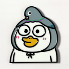 Cute Penguin and Bird Fridge Magnet