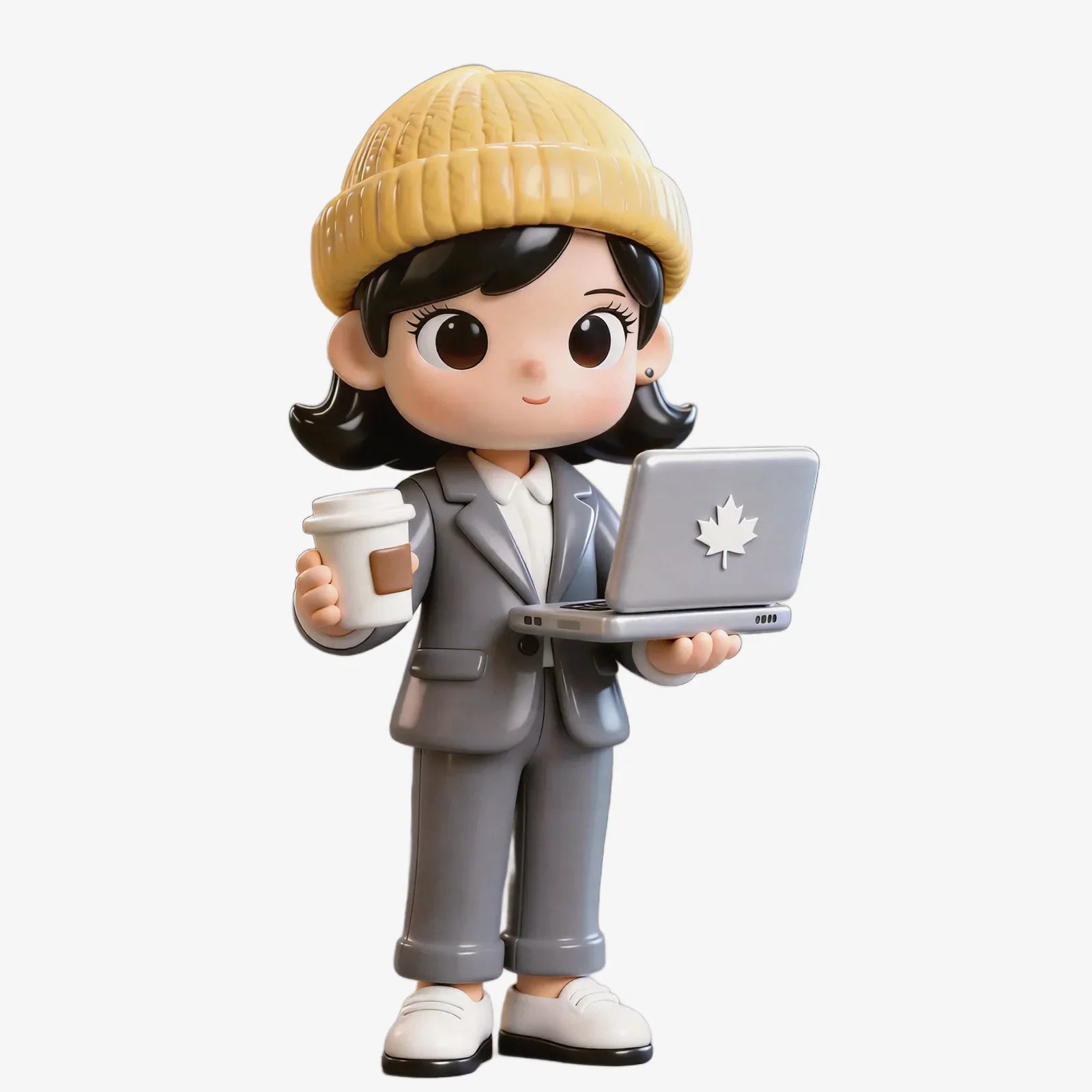 Office Coffee Girl Figurine