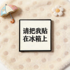 Fun Text Fridge Magnet