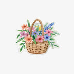 Colorful Flower Basket Phone Grip Stand