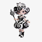 Black and White Swirl Puff Skirt Figure