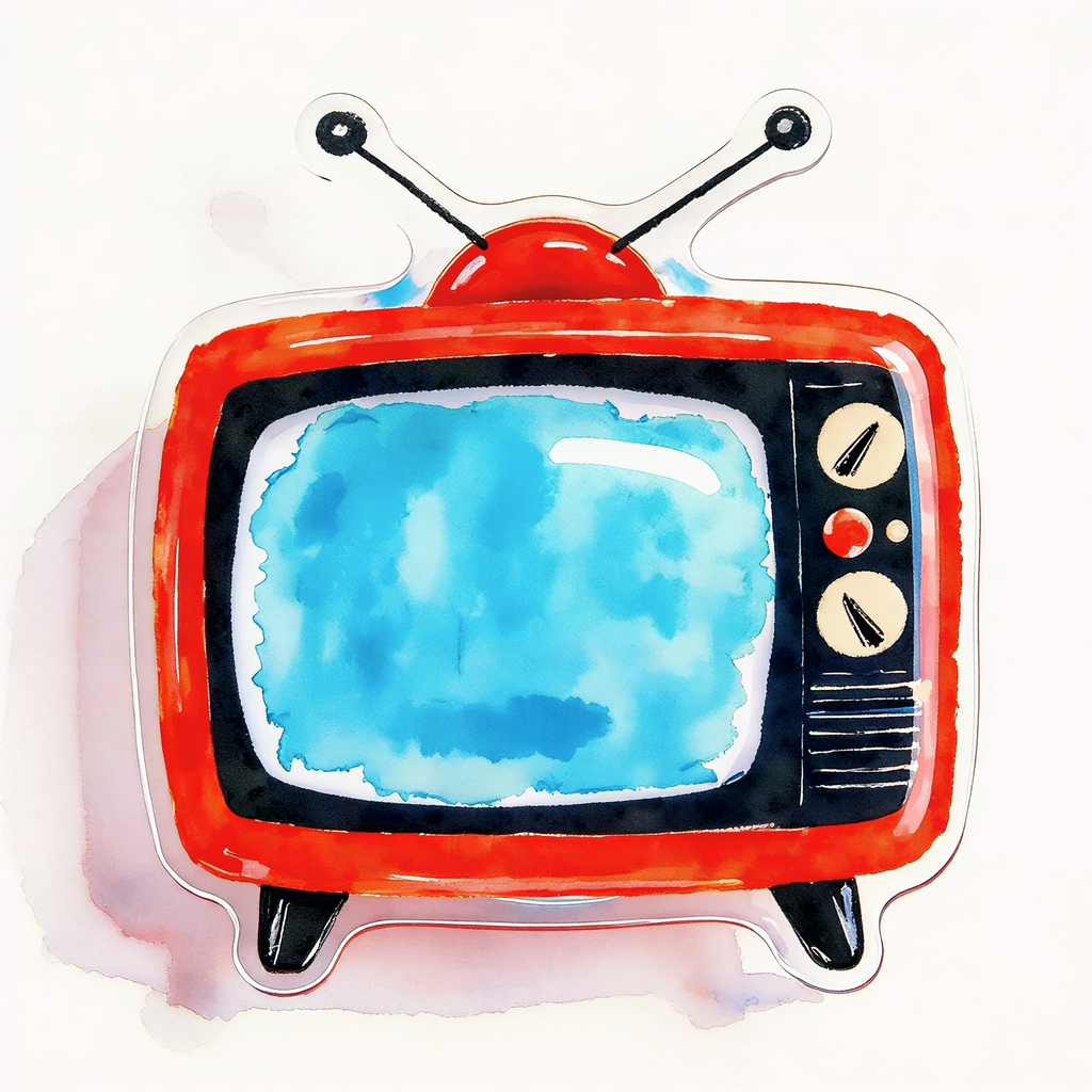 Vintage TV Phone Grip Stand