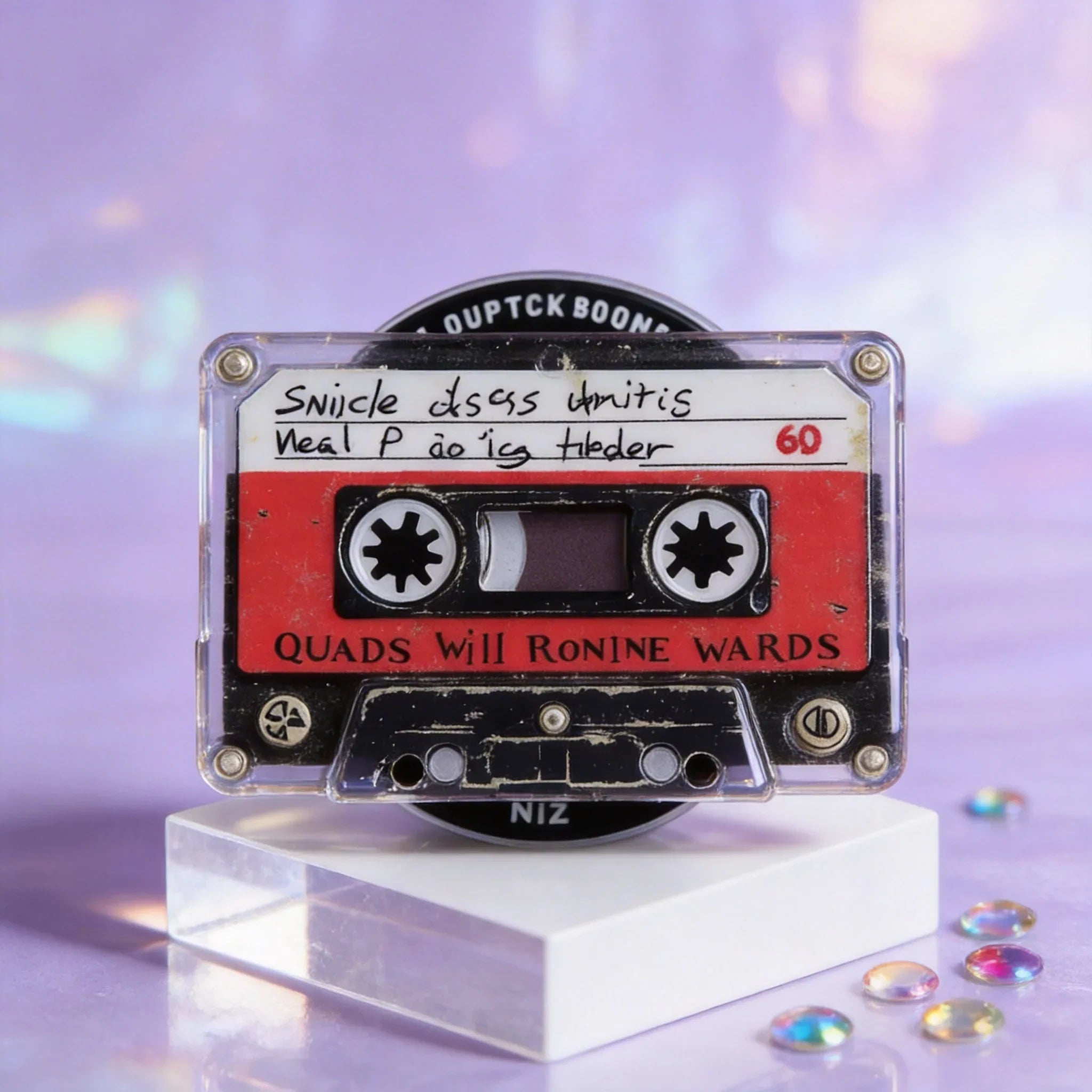 Vintage Cassette Tape Phone Grip Stand