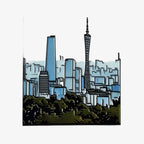 City Skyline Fridge Magnet
