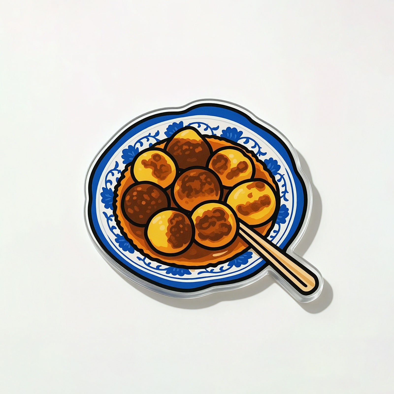 Curry Fish Balls Fridge Magnet