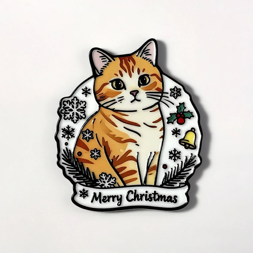 Christmas Cat Fridge Magnet